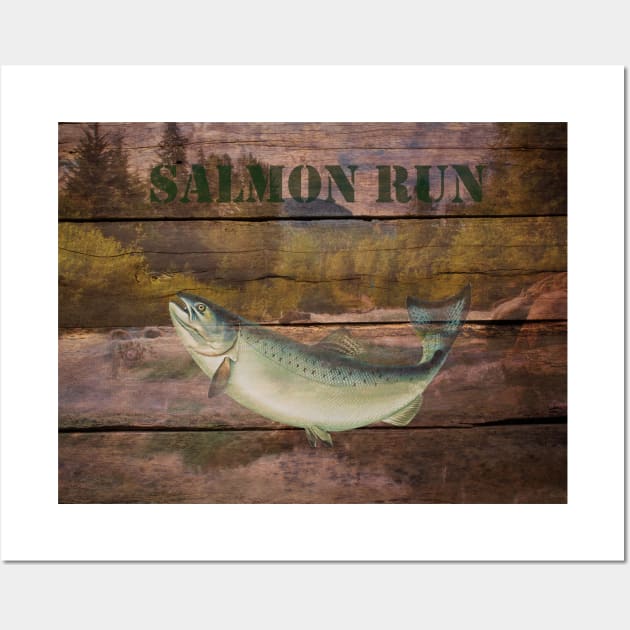 Salmon Run - Fishing Wall Art by JimDeFazioPhotography